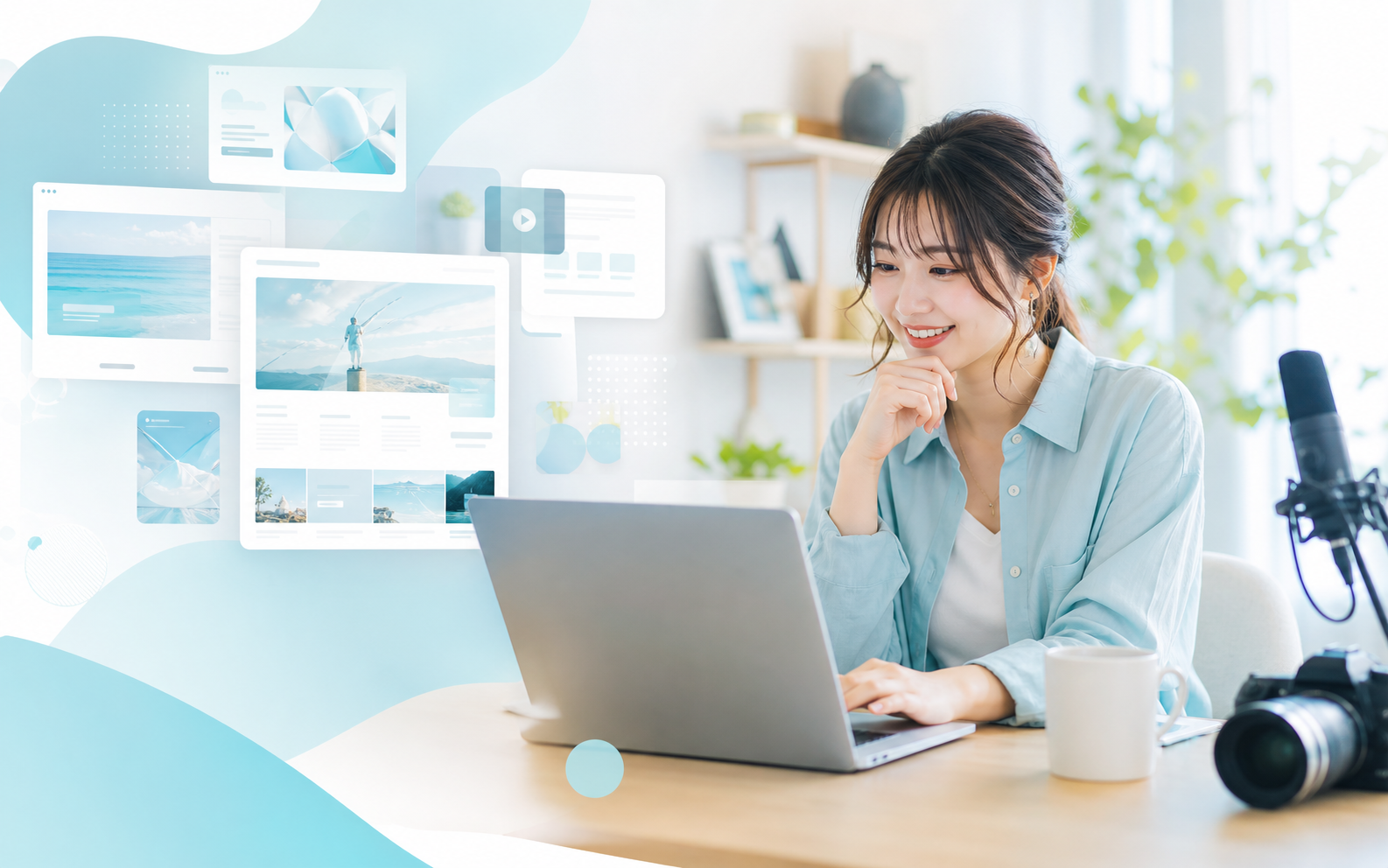 AIとWeb制作を学ぶ受講生のイメージ